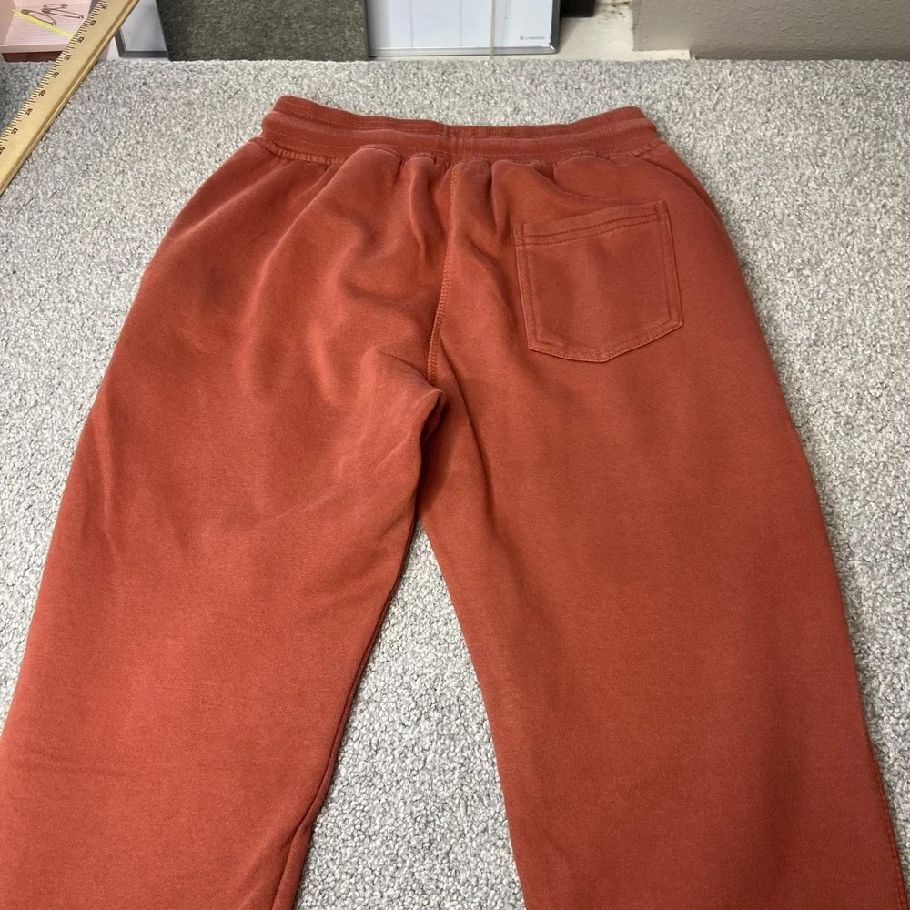 True Religion Rust Orange Sweatpants with White Logo